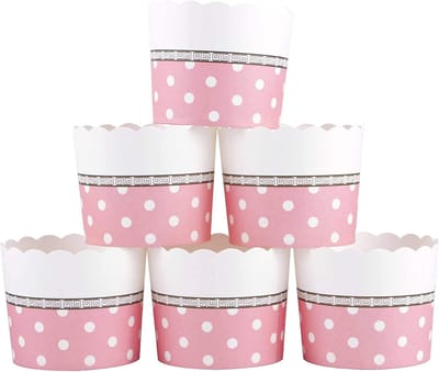 Dailygoods- Muffin Bakvormen Papier 50 Stuks - Muffin Bakvormen - Cupcake Bakvormen - Ovenbestendig tot 200 °C - Diameter 6 cm - Hoogte 5,7 cm