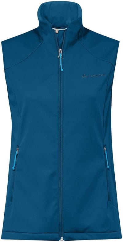VAUDE Everhike softshell vest, functioneel vest, dames outdoor sportvest, winddicht, softshell, regular pasvorm