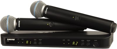 Shure BLX288 - B58 (K14, 614-638 MHz) - Draadloze microfoonset met 2x Beta-58 handzender