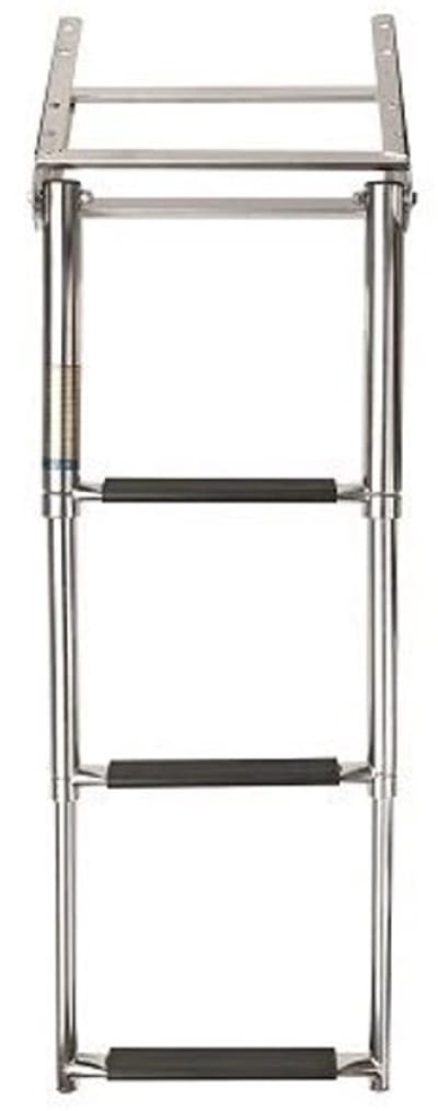 VETUS RVS 3-treeds Zwemtrap Dekmontage 370-875mm | SLT3PA