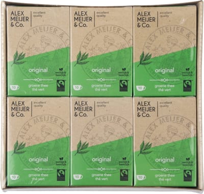 Alex Meijer groene thee ft 6 pakjes x 10 zakjes x 2 gram