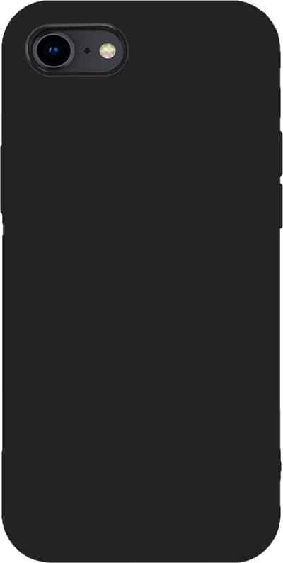 xoxo Wildhearts siliconen hoesje geschikt voor iPhone 7/8 / iPhone SE (2020/2022) - Zwart gekleurd hoesje - Backcover - verkrijgbaar in verschillende kleuren - Zwart