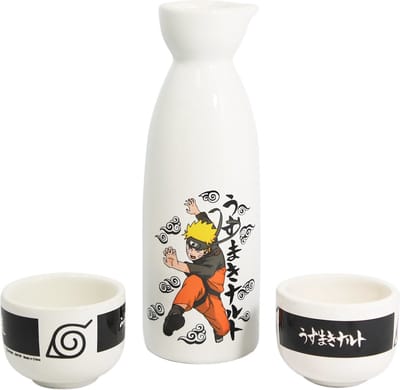 Just Funky Naruto Shippuden Ceramic Sake Set Naruto Kitchen- and Tableware