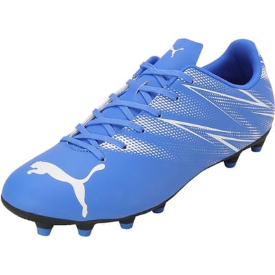 Puma Heren Attacanto FG/AG Voetbalschoenen (Blauw/Wit)