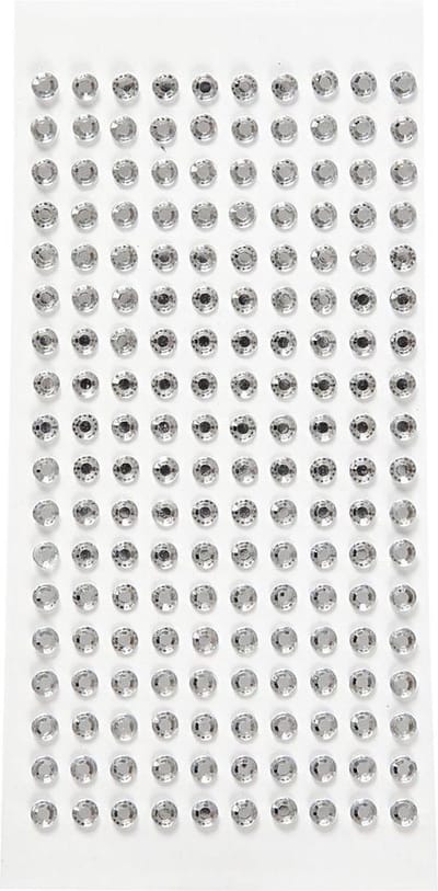 Strasstenen, d 5 mm, zilver, 144 stuk/ 1 doos