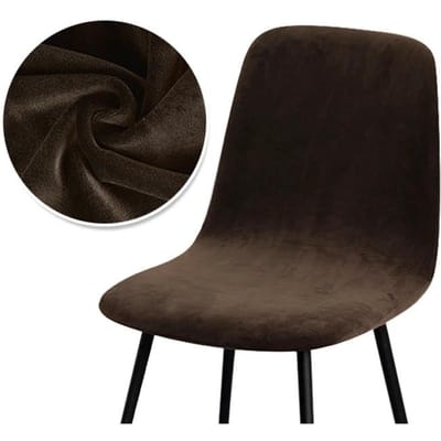 Hogere kwaliteit fluwelen stoelhoes 1/2/4/6 stuks rekbare stoelhoes voor eetkamer 2 soorten stoffen stoelhoes voor thuis 1 Piece