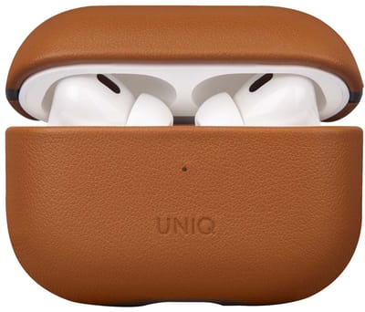 Uniq Terra Echt Lederen Case voor de Apple AirPods Pro 2 - Toffee Brown