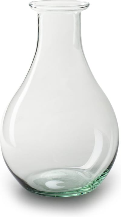 Jodeco Bloemenvaas Theresa - helder transparant - eco glas - 15 x 25 cm - Sierlijke kruik vorm