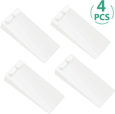 Set van 4 Verstelbare Antislip Deurstoppers met Bescherming voor Harde Vloeren en Muren