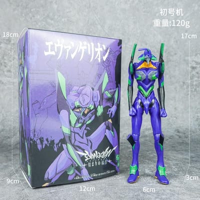 17CM Anime EVA EVANGELION-01 Figuur 02 Productiemodel Staand Model Ayanami ReiSpeelgoed Cadeau Verzameling Actiefiguur Verpakt PVC With box blue
