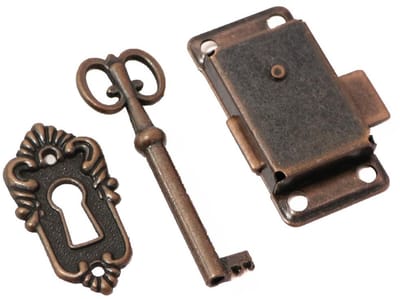 GELLDG Vintage kastdeursloten - Antieke kastdeurslotensets - Antieke kastsloten met sleutels - Geschikt voor kledingkasten, kasten, laden, dozen