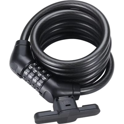 BBB Cycling CodeGuard Cable - Fietsslot met Instelbare Code - Lengte: 180CM - Dikte: 12MM - Kabelslot voor Stadsfiets, RaceFiets & Mountainbike - BBL-101B