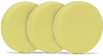 Polijstschijven Set - Schuurschijven Schuim - Auto Lak Herstellen - 3 Staps Systeem - 125 mm - Geel