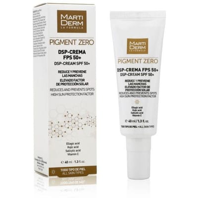 MartiDerm Pigment Zero DSP-Cream SPF50+, depigmenterende crème tegen verkleuring SPF50+ 40ml