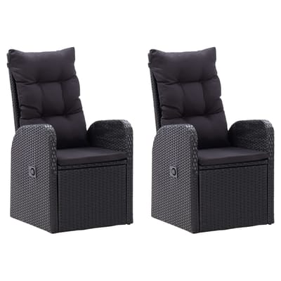 vidaXL - 5-delige - Tuinset - zwart