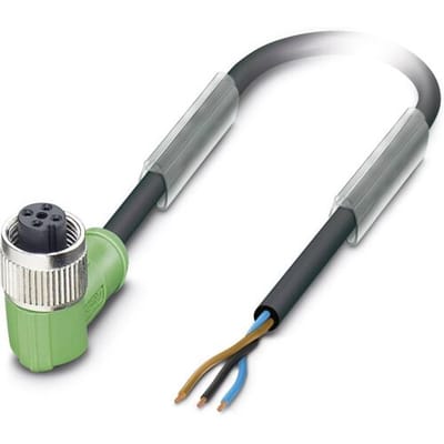 Phoenix Contact 1668218 Sensor/actuator connector, geassembleerd M12 Aantal polen (sensoren): 3 Bus, haaks 5.00 m 1 stuk(s)