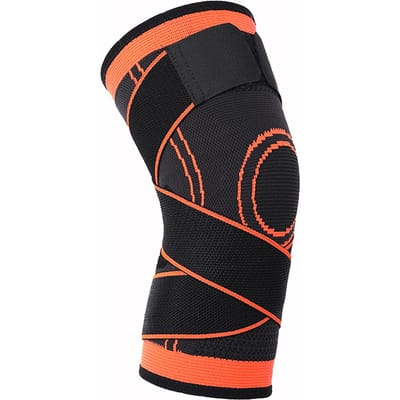 1 STuks Verstelbare Kniebrace Knie Compressie Sleeve Brace Dubbele Compressieband Ademend M