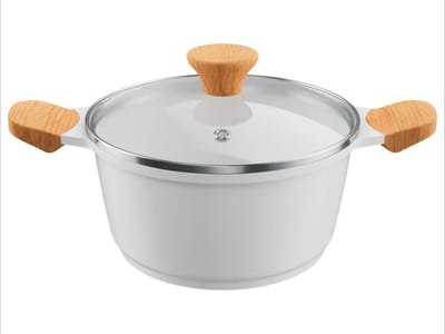 ERNESTO® Aluminium pan 20cm 2 liter - BPA vrij Ideaal voor gezondheidsbewust, vetarm braden