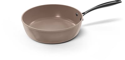 Cook & Pan Hapjespan Ø 24 cm Zwart - PFAS vrij - Alle Warmtebronnen - Cool Touch Handgreep - Steel Pan met 7 jaar Garantie - Krasbestendige Anti Aanbaklaag - Vaatwasserbestendig - Gas, Inductie, Elektrisch, Oven