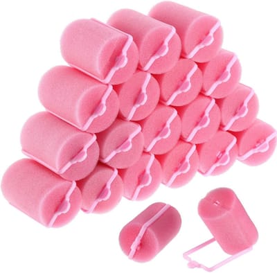 Zachte schuim haarrollers van 40 mm - 18 stuks voor vrouwen en kinderen, ideaal voor krullen en volumineuze kapsels