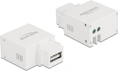 Keystone Module USB Type-A laadpoort 2.1 Ampere wit