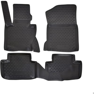 Tapis de sol - J&J Automotive - BMW X3 E83 - Coautchouc - Sur mesure - Noir