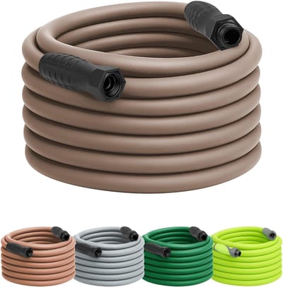 Tuinslang Zonder Knikken - Water Slang - Tuin Bewateren - Draaibare Aansluitingen - 5/8 x 75 Voet - Bruin