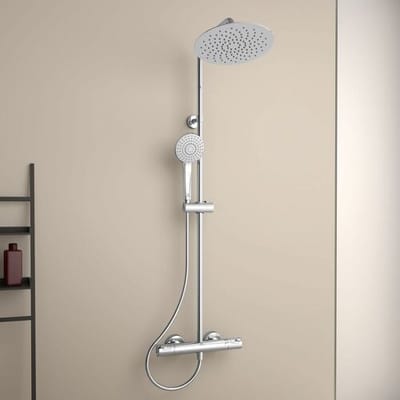 Ideal Standard CeraTherm - Doucheset met thermostaat, diameter 25 cm, 3jets, chroom A7565AA