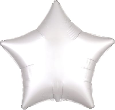Folie ballon ster wit | niet gevuld