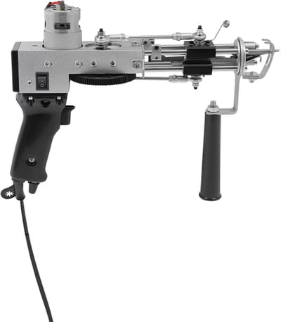 Tufting gun - Tuftpistool - Borduurmachine - Tapijtweven - Voor het maken van tapijten - Voor efficiënt en nauwkeurig werk - Metaal / Kunststof - Zwart