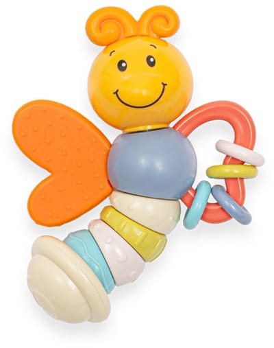 Baby Mix Vlinder rammelaar 21x14 cm - Babyspeelgoed