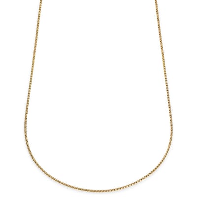 Essentials | 2 mm Goudkleurige Ketting met Gebogen Venetiaanse Schakels