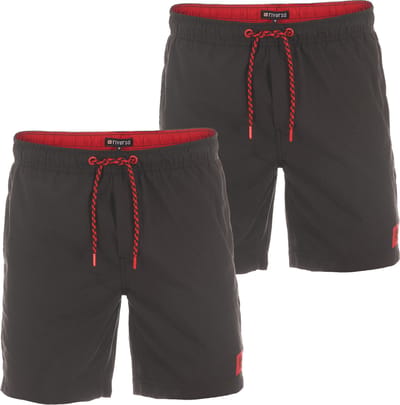 riverso Heren Short RIVDavid 2 Pack bequem Zwart S Volwassenen Sportieve Zwembroeken met Binnenslip