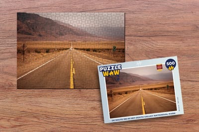 Puzzel De Route 190 in het Death Valley nationaal park - Legpuzzel - Puzzel 500 stukjes