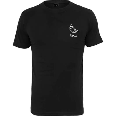 Mister Tee - Paris Heren T-shirt - L - Zwart