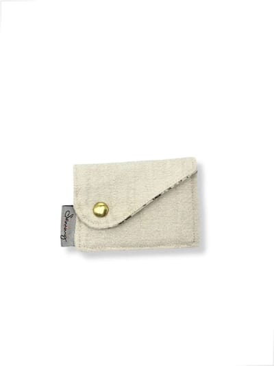 Portemonnee - Beige - Mini portemonnee dames - Portefeuille dames - Duurzaam cadeau - Cadeau voor vrouwen verjaardag - Cadeau voor haar - Cadeau voor vriendin - Handmade cadeau