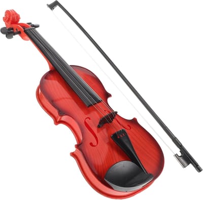 Viool Speelgoed - Muziek Instrument - Muziek Ontwikkeling - Echte Snaren - 39x13.5x5.5cm - Bruin