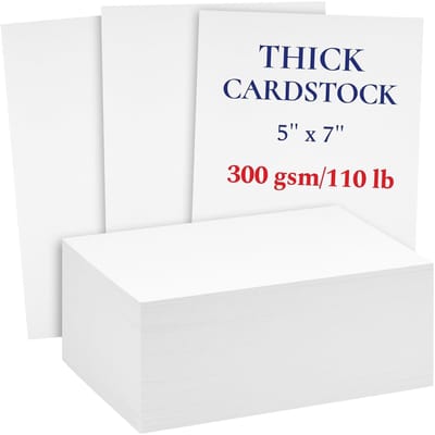 Dailygoods- Uitnodiging 200 Stuks - Cardstock 5x7 - Zwaargewicht 300