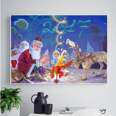 DIY 5D Diamond schilderij volledige ronde boor Diamond borduurwerk mozaïek borduurpakketten Strass Home Decor kunst aan de muur Full Square 20X30CM