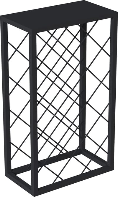 Wijnrek Amasia 68x40x22 cm zwart