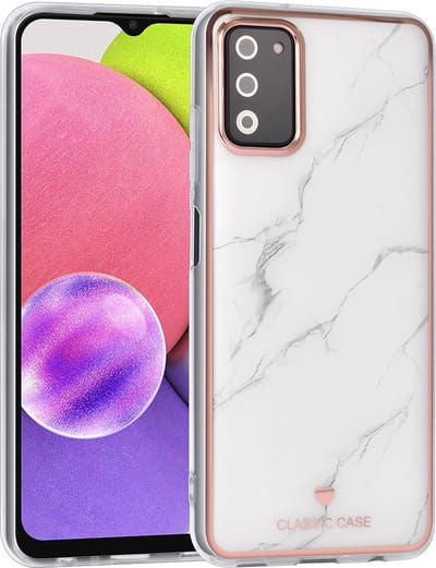 UNIQ Classic Case Samsung Galaxy A03s TPU Backcover hoesje - Marble
