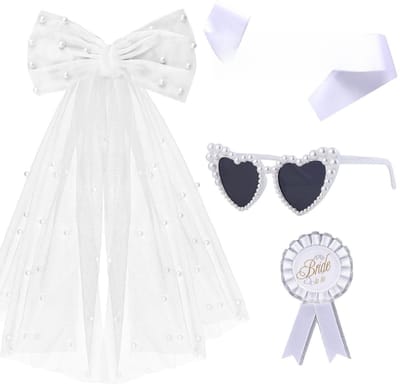 Dailygoods- Feestkledingaccessoires - Schouderriem - Sluier - Zonnebril - Badge - Duurzaam materiaal - Feestaccessoires