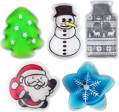 Kerstthema Handwarmers voor Warme Vingers in Herfst en Winter (4 Stuks)