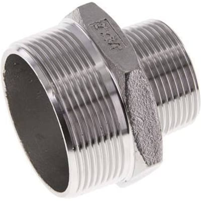 R 2'' x R 1 1/4'' RVS Borstnippel 16 Bar - FL2S-M-SH-200R-114R