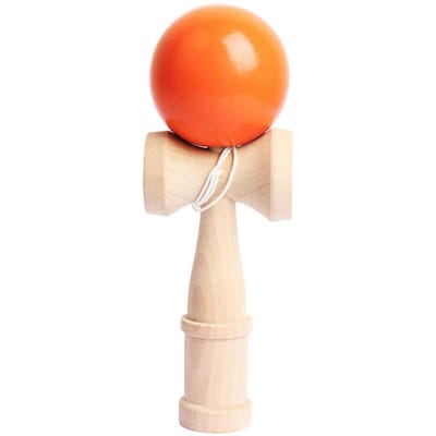 Houten Speelgoed Professionele Vaardigheid Oog-hand Coördinatie voor Kinderen Volwassenen Buiten Plezier Jongleren Sport Buiten Fitness beige