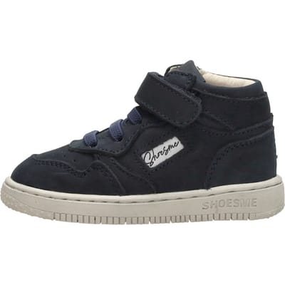 Shoesme Donkerblauw Basket Sneakertje - Sneakers Kinderen - Jongens - Dark Blue - Nubuck - Maat 22