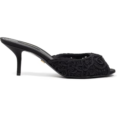 Ciabatta Tacco Borduur Cordonet Dolce & Gabbana