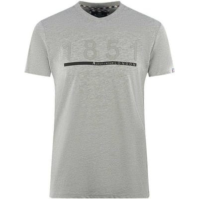 Aquascutum Heren Londen 1851 T-Shirt (Grijs)