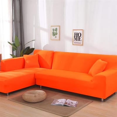 Housses de Canapé d'Angle Couleur Unie Housse de Canapé Matériau Élastique Protection de Canapé Pour Animaux Housse de Chaise Longue Canapé d'Angle en L pour la Maison 1pc 1-Seat 90-140cm