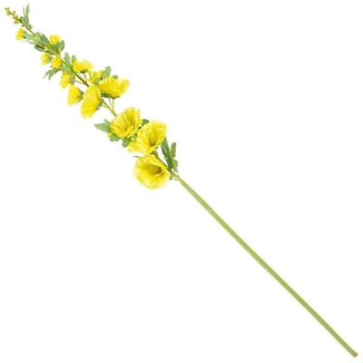 Kunstbloem stokroos geel